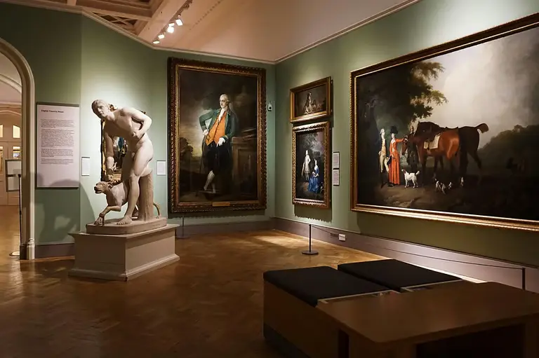 Wnętrze muzeum i galerii sztuki